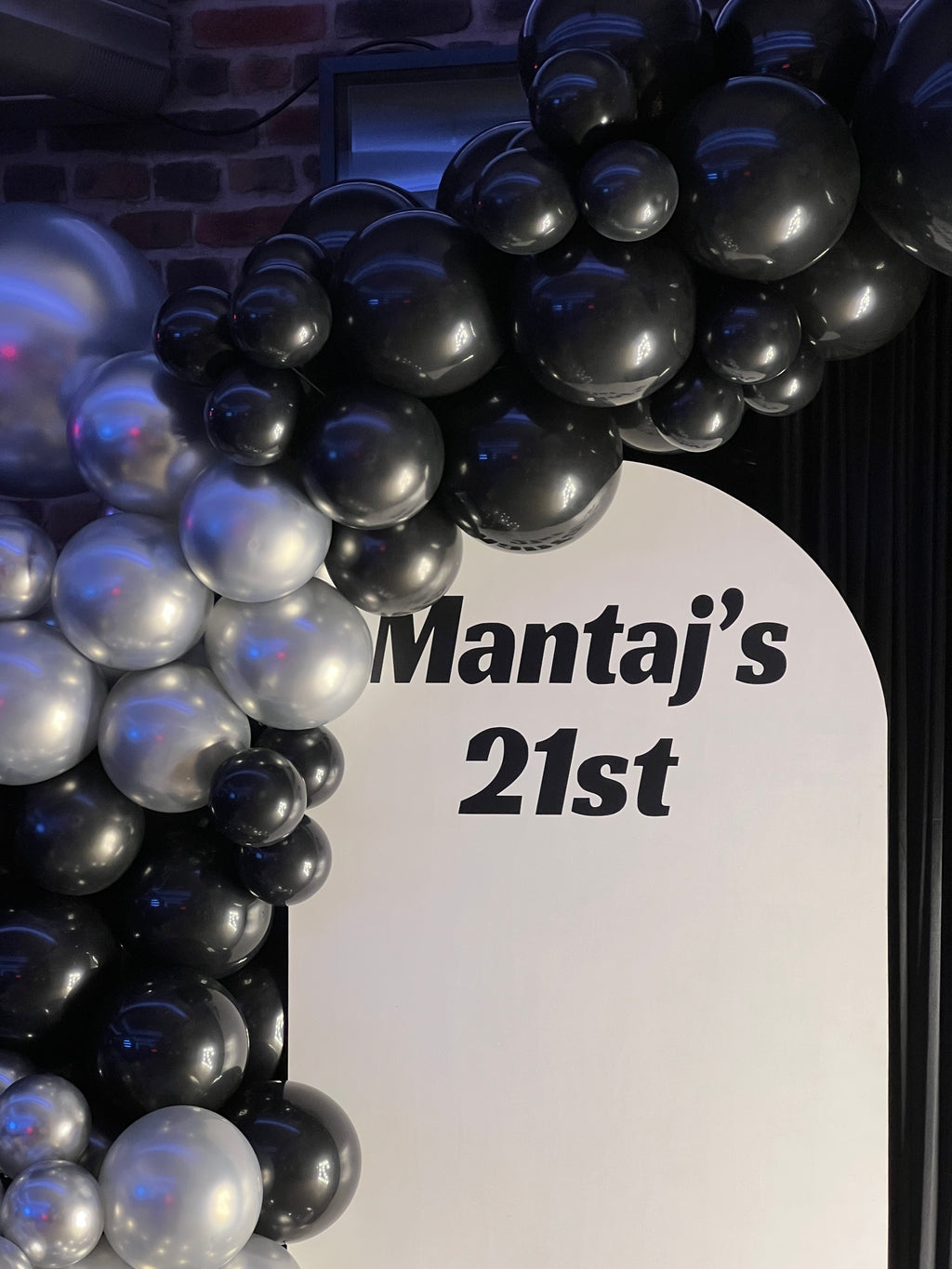 BLACK BIRTHDAY THEME - BACKDROP PACKAGE