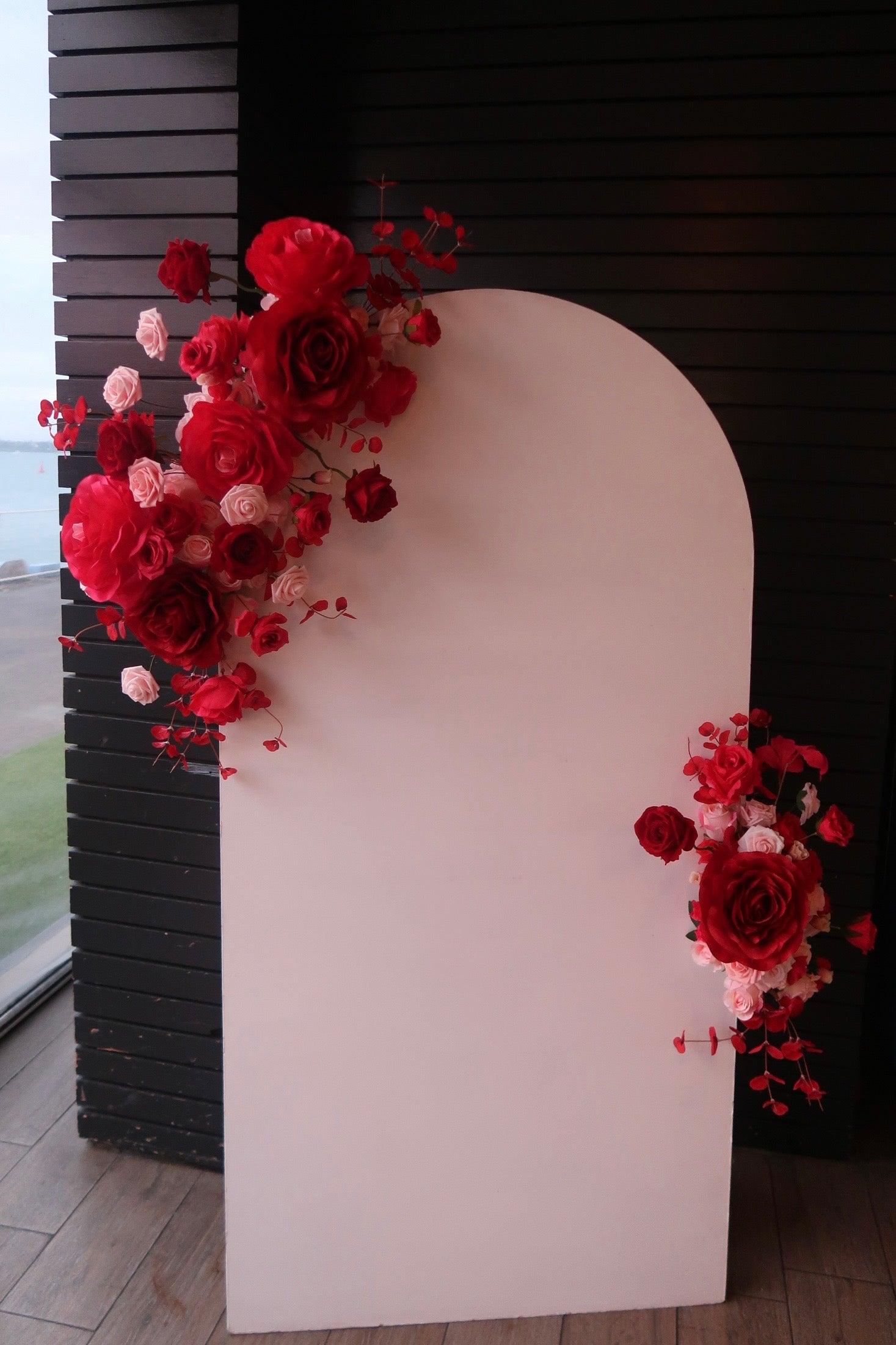 RED FLORAL - BACKDROP PACKAGE